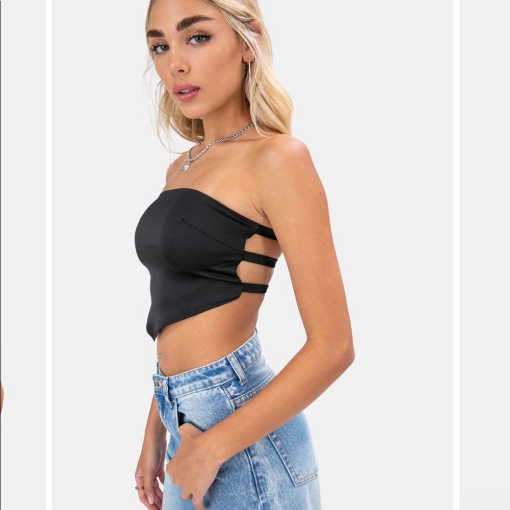 Adika Open-Back Strapless Top